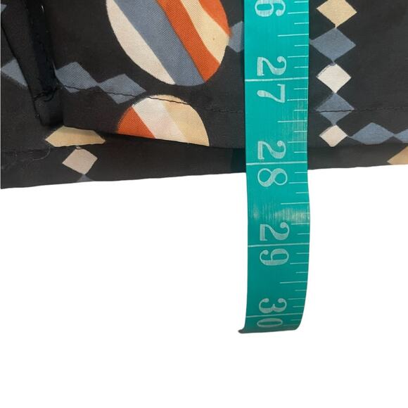 Quintessa 70s Shirt Mens Medium Casual Geometric Long Sleeves Button Down Black - Picture 8 of 11